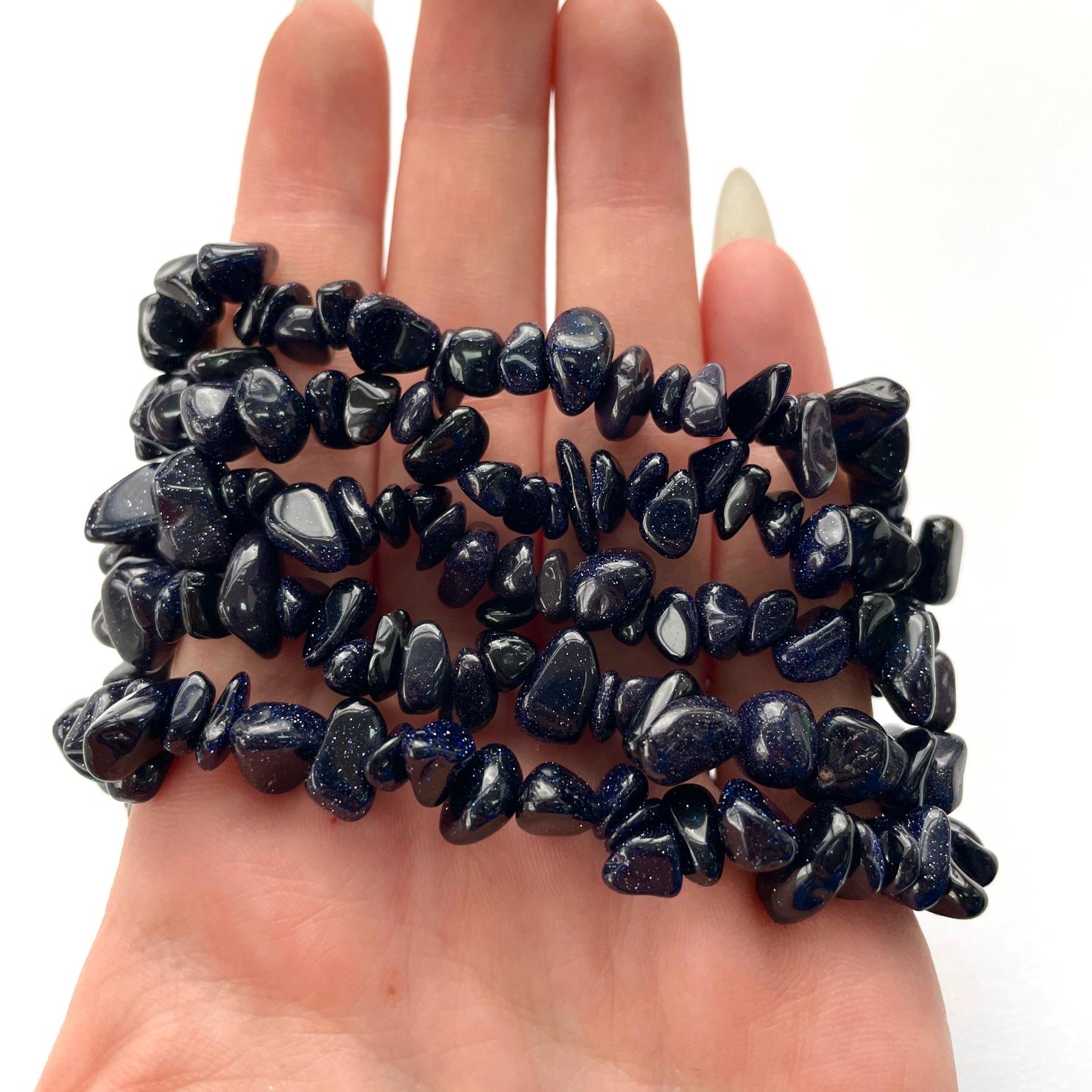 Goldstone (Blue) Chip Bracelet Goldstone (Blue) Chip Bracelet
